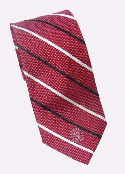 Red Tie with Stripes Block S